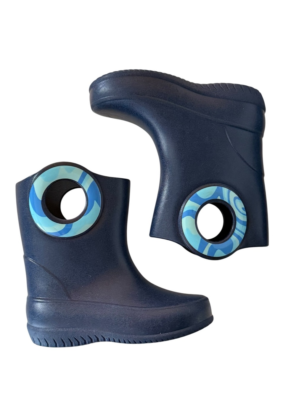 OKABASHI Toddler Kendall Rain Boots Blue Size 6 - Picture 2 of 7